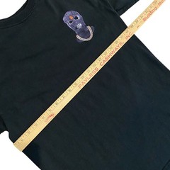 Nova Men No Face Or Case T-Shirt Mask Gold Chain Short Sleeve Tee Black Medium
