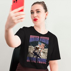 United States Space Force T-Shirt – Space Military Astronaut Graphic Tee