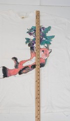 True Vintage 90s Fox Art Tee 3XL Beach Shirt Mom Humor Wine Loungewear Oversized