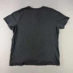 Goodfellow Henley Shirt Mens XL Gray Casual Short Sleeve Slub Cotton Minimalist