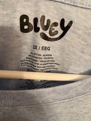 Unisex 2XL BLUEY Bandit Bingo Family Hearts Shirt Heart