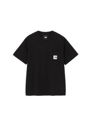 The North Face S S Square Logo Pocket Tee Black