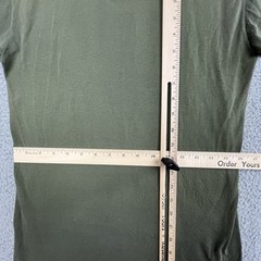 VTG Army Green T Shirt Single Stitch Olive MZRS 16.5” PTP Military Distress 70s