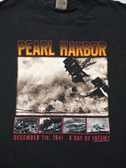 Vintage Y2K Pearl Harbor Shirt Medium World War II Military Tee 2001 Print