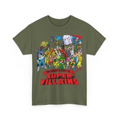 Secret Society of Super-Villains T-Shirt SSOSV Sinestro Grodd Vintage-Style Tee