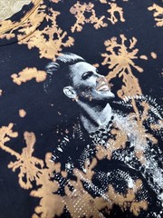 Pink Trustfall Tour Graphic T-Shirt Bleach Wash Black Small Concert Merch
