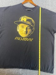 TeeFury Bill Murray Wu-Tang Clan Parody Men’s XXL T-Shirt Black Yellow SEE PICS