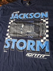 Pixar Cars Jackson Storm 2.0 T-Shirt Adult 3XL Navy Disney Liquid Adrenaline EUC