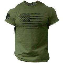 USA Distressed Flag Men T Shirt Patriotic American Tee Plus Size L-6XL