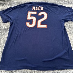 XL Mack 52 Shirt Adult Size Short Sleeve Fanatics Chicago Bears Lightweight Soft