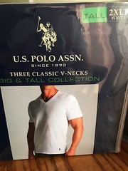 U.S. Polo Assn. Classic V-neck T-Shirt S M L XL XLT 2XLT 3XLT 4XLT