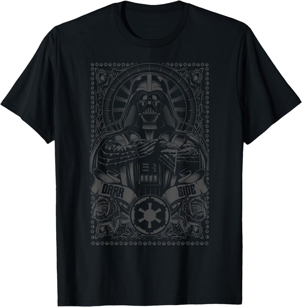 Star Wars Dark Side Darth Vader Ornate Etching T-Shirt T-Shirt