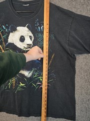 Vintage Liquid Blue Panda Shirt Men’s 2XL Double Side AOP Panda Bear 1999 1990s