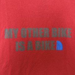 The North Face Shirt Mens Medium Red My Other Bike Graphic Tee Outdoor Cycling