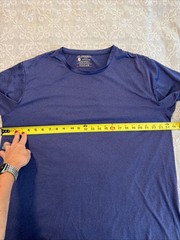 akawooko 2XL indigo short sleeve microfiber tag less tee