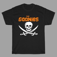 The Goonies Logo Movie Men’s Black T-Shirt Size S to 3XL