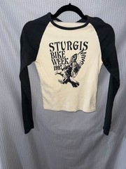John Galt Sturgis Bike Week 1997 Graphic Raglan Long Sleeve Shirt