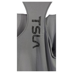TSLA Tank Top Mens 2XL XXL Gray Sleeveless Workout Shirt Electric Vehicle Cars
