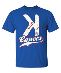K Cancer Baseball T-Shirt – Strike Out Cancer Support The Fight Against Cancer