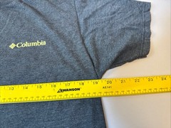 Columbia T Shirt Tee Mens M Short Sleeve Gray Casual Outdoors Nature Medium