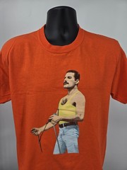 Freddie Mercury Queen T-Shirt Medium Orange Official Merch Double-Sided Men