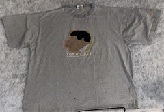 Vintage Platinum FUBU Fat Albert 3XL Short Sleeve T Shirt Y2k Fsce Logo Stains