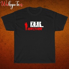 New Archer Cartoon Logo Black/Grey/Navy/White Size S-5XL Unisex T-Shirt