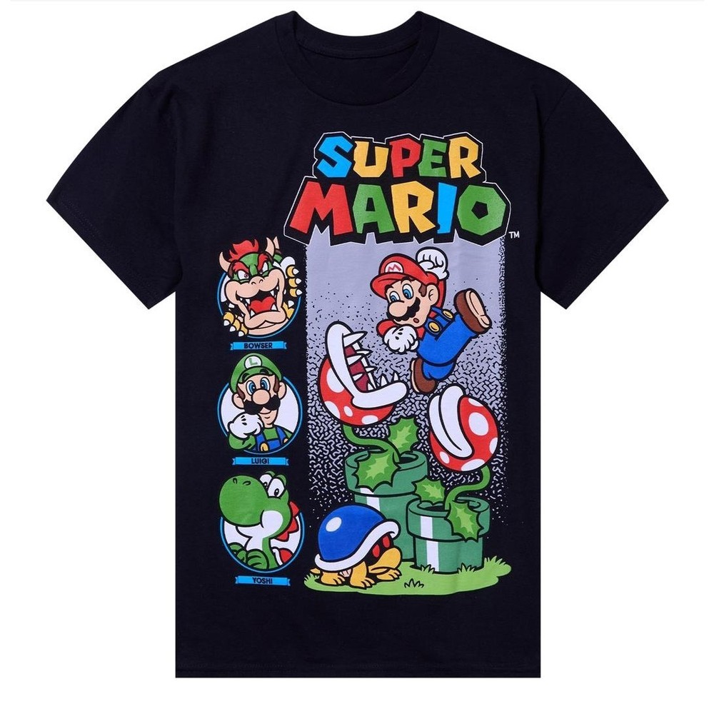 Super Mario Retro Unisex Short Sleeve Tee S-5XL