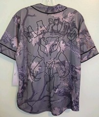 Star Wars The Mandalorian Men’s SMALL Short Sleeve Baseball Jersey Shirt #10726