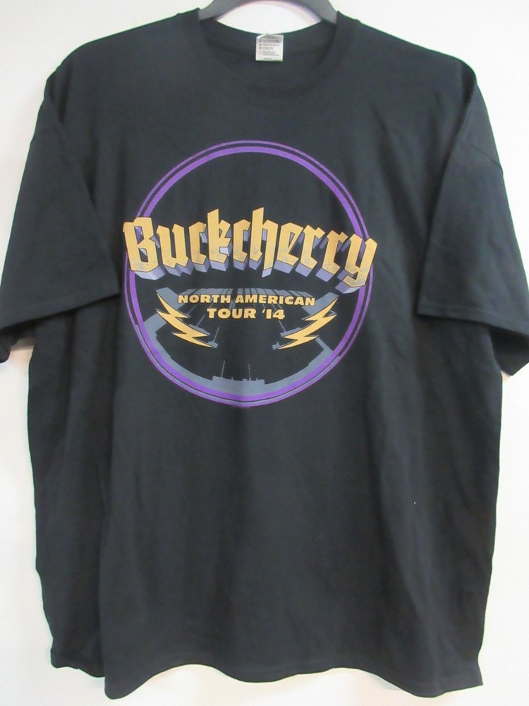 BUCKCHERRY OFFICIAL MERCH N.A. TOUR 2014 BAND CONCERT MUSIC T-SHIRT 2XL / XXL