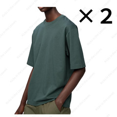 [2PCS SAME COLOR] UNIQLO U AIRism Cotton Oversized T-Shirt Half-Sleeve Japan NWT