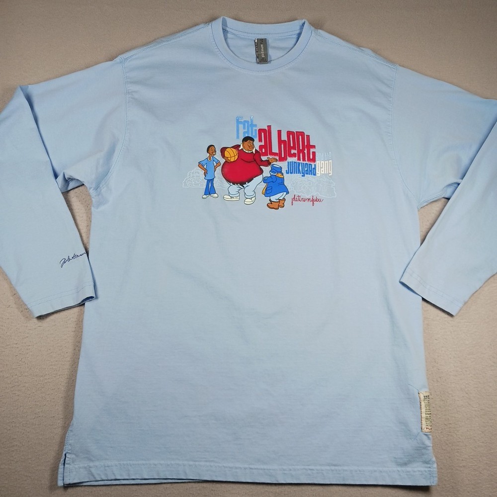 Vintage Platinum Fubu Fat Albert And The Junkyard Gang Men’s Shirt Size XL