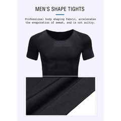 Gynecomastia Men’s Slimming Shaper Shirt Abs Abdomen Slim Compression Shapewear