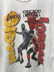 Vintage Michael Jordan Magic Johnson Lakers Vs Bulls T Shirt Mens Sz XL