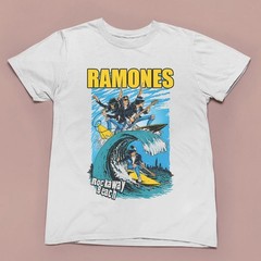 Ramones Rockaway Beach T-shirt, Unisex White T-shirt, Size S-5XL