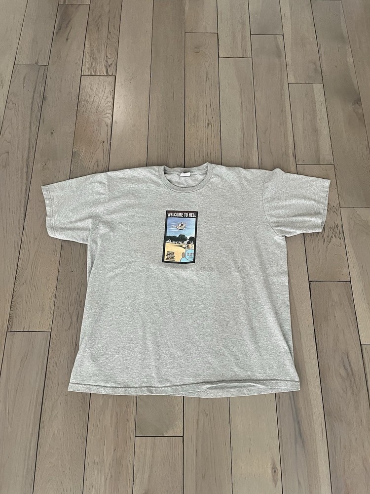 Supreme x Toy Machine “Welcome To Hell” Mens T-Shirt Size XL