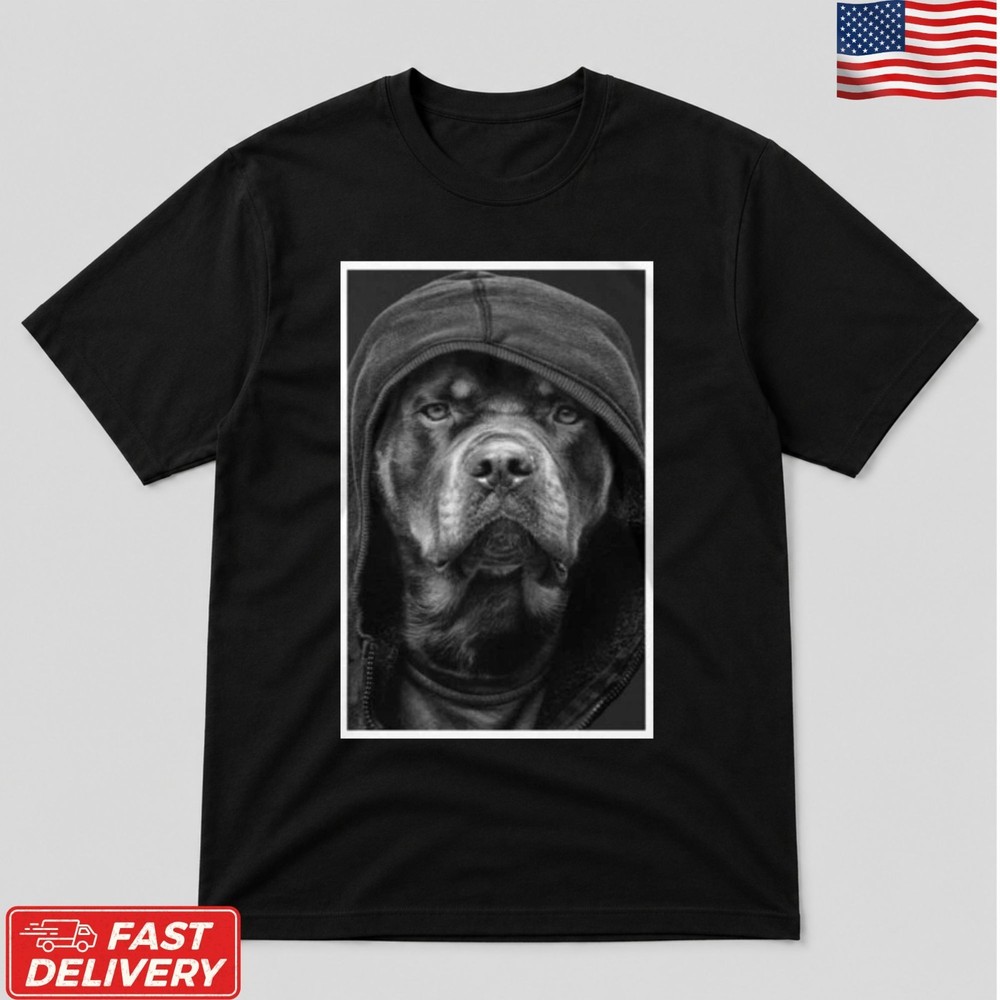 Rottweiler Hoodie Portrait Dog Graphic T-Shirt S-5XL