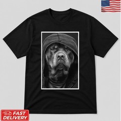 Rottweiler Hoodie Portrait Dog Graphic T-Shirt S-5XL