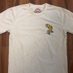 Crooked Creek Holler White Wild Life Fish Graphic Men’s Cotton T-Shirt M