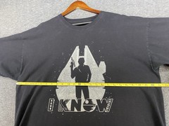 Star Wars Han Solo I Know T-Shirt Size XXL Black Graphic Tee See Photos Tee Fury