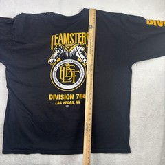 VTG Bayside Teamsters Las Vegas Division 766 Black LS Graphic Shirt Engineers 2X
