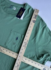 Polo Ralph Lauren Big & Tall Green Crew-Neck Pocket Shirt Men’s Size 5XB