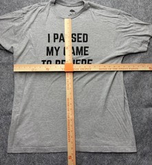 Ann Arbor T-Shirt XXL Men’s Gray Graphic Tee ‘I Paused My Game To Be Here