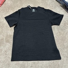 Ecko Unltd Shirt Mens Small Black Textured Allover Logo Tee Streetwear Geometric