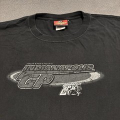 Indianapolis Motor Speedway Inaugural Motorcycle GP 2008 Tee Mens 3XL Black Y2K