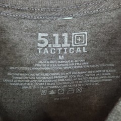 5.11 Tactical Tri Blend Legacy Shirt Mens Medium Heather Black Logo Pullover Tee