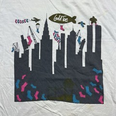 Vintage 80s Gold Toe Socks Art Advertising Promo Shirt Size XL
