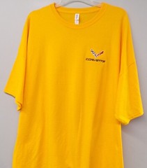 Chevrolet Corvette C7 Sports Car Embroidered T-Shirt S-6XL, LT-4XLT Chevy New