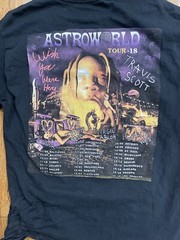 Travis Scott Astroworld Bootleg T Shirt Wish You Were Here Black Mens Size M