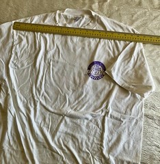 T Shirt Tee XL Single Stitch White 11th Annual Street Rods Forever Double Sided